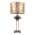 Late 20th Century Maison Charles Style Hollywood Regency Gilded Sunburst Table Lamp, Newly Painted For Sale