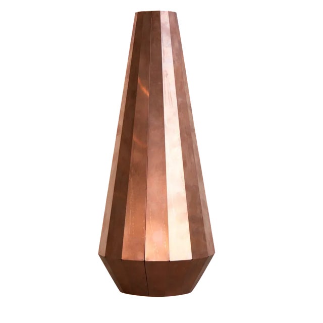 David Derksen Copper Light Shade Sculpture For Sale