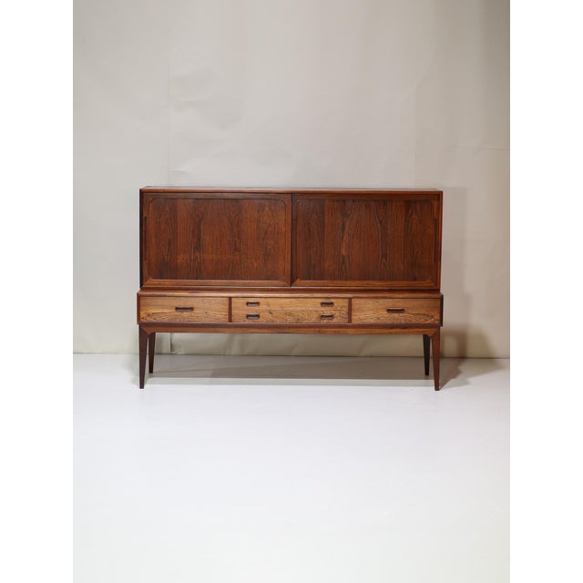 Beautiful sideboard / highboard, model 54, designed by Kai Kristiansen for Schou Andersen (VSA Møbler) in Denmark, 1960s....