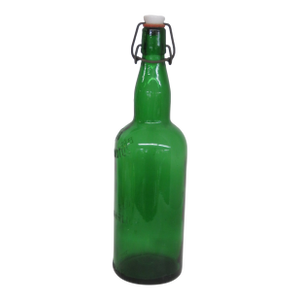 Brennspiritbus Green Glass Bottle German Spirits With Swing Top Closure 4716b