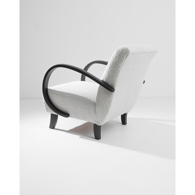 Mid 20th Century 1960s Czech Wooden Armchair by J. Halabala For Sale - Image 5 of 9