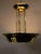 Art Deco lamp, glass shades and rods, from France, original circa 1930 Modernist ceiling light from France in the style of...