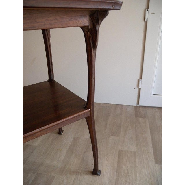 Antique Art Nouveau Side Table, 1890s For Sale - Image 6 of 18