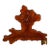 Vintage Sculptural Live-Edge Wood Wall Clock With Organic Tree Form For Sale
