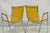 Vintage Nightingale Mid Century Modern Chrome & Yellow Vinyl Stacking Chair Pair For Sale - Image 13 of 15