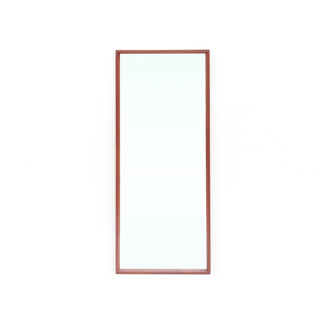 1960s Scandinavian Teak Wall Mirror by Johannes Andersen, 1960s For Sale - Image 5 of 5