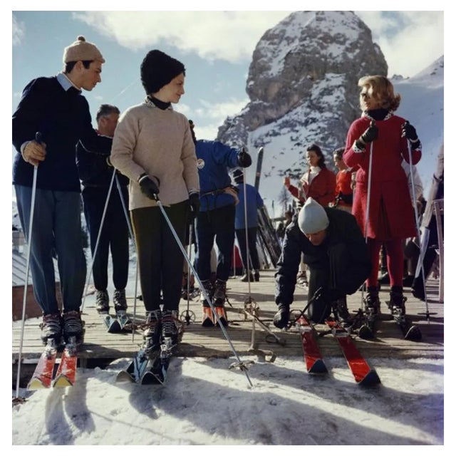 Slim Aarons, Cortina Dampezzo, Estate Stamped Photographic Print, 1962 / 2020s For Sale