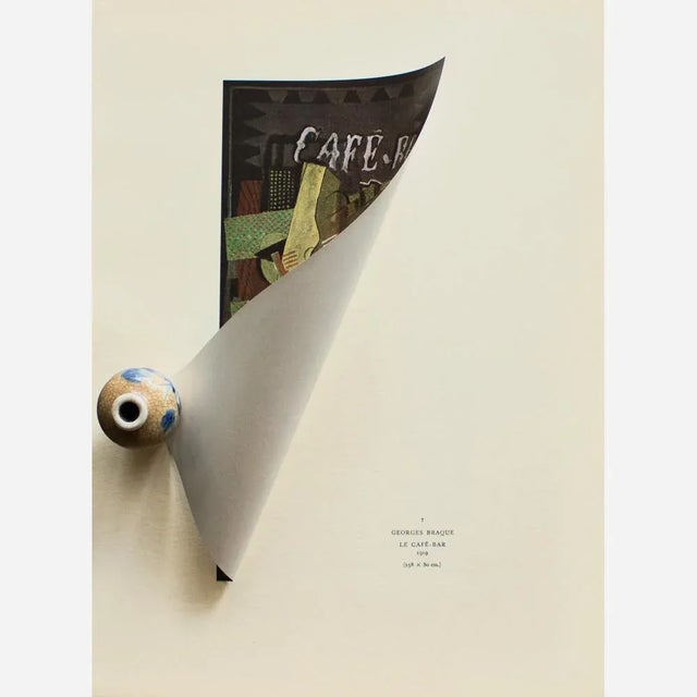 The School of Paris 1940s After Georges Braque "Le Cafe-Bar", First Edition Period Swiss Lithograph For Sale - Image 3 of 8