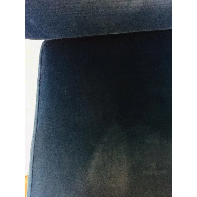 Vintage Velvet & Steel 2-Seater Sofa, 1980s For Sale - Image 6 of 13