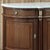 Grand French Louis XVI Mahogany Round-Sided Buffet With Carrara Marble For Sale - Image 4 of 18