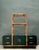 Late 20th Century Vintage Wrapped Rattan Etagere and Laminate Credenza For Sale - Image 5 of 12