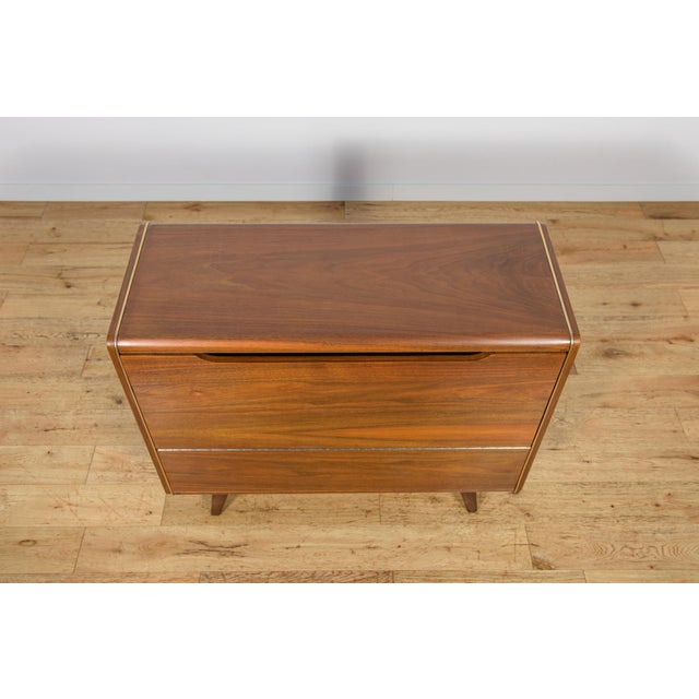 Brown Mid-Century Model U391 Bar Cabinet by Bohumil Landsman for Jitona, Former Czechoslovakia, 1960s For Sale - Image 8 of 15