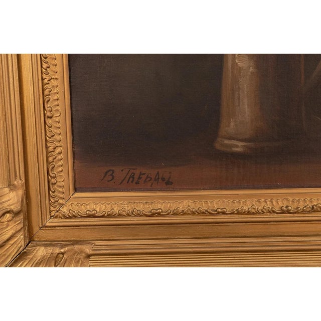 Mid 20th Century Portrait Man Smoking a Pipe For Sale - Image 4 of 5
