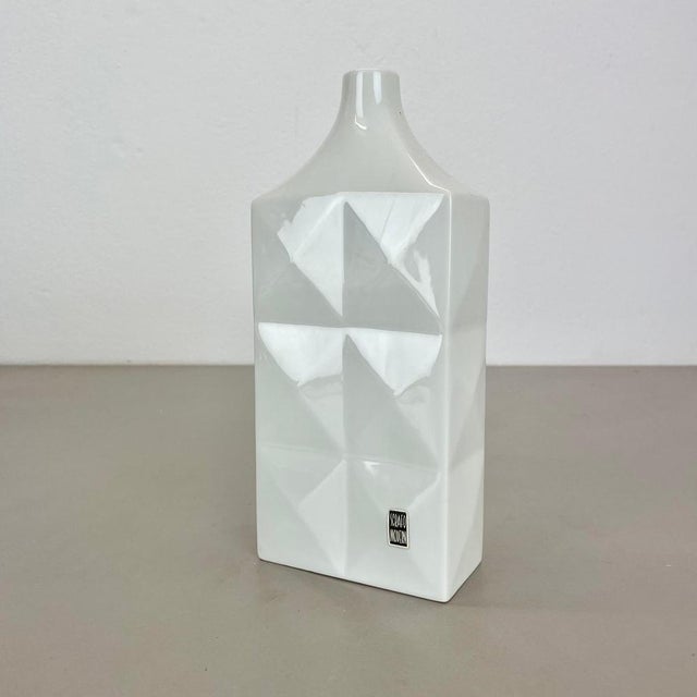 Large Modernist Op Art Vase by Peter Müller for Sgrafo Modern, Germany, 1960s For Sale - Image 14 of 18