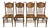 Antique Oak Pressed Back Barley Twist Dining Chairs - Full Set of 4 For Sale