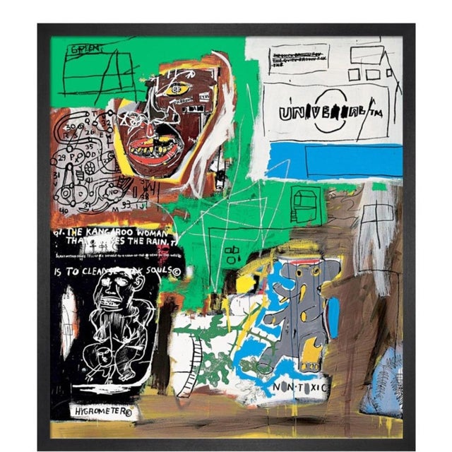 Jean-Michel Basquiat, Sienna 1984/2021 (Framed) Monte Carlo 300gsm watercolour paper. This premium paper is made on a...