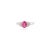 0.88 Cts Oval Cut Ruby and Diamond Statement Ring Size 7 (All Sizes Available) For Sale - Image 4 of 8