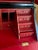 Hand-Painted Vintage Chinoiserie Village Scene Secretary Desk & Bookcase For Sale - Image 10 of 17