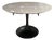 Saint Germain Round Stone Dining Table With Launette Base For Sale