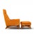 Orange Adrian Pearsall Style Kroehler Mid Century Lounge Chair and Ottoman For Sale - Image 8 of 9
