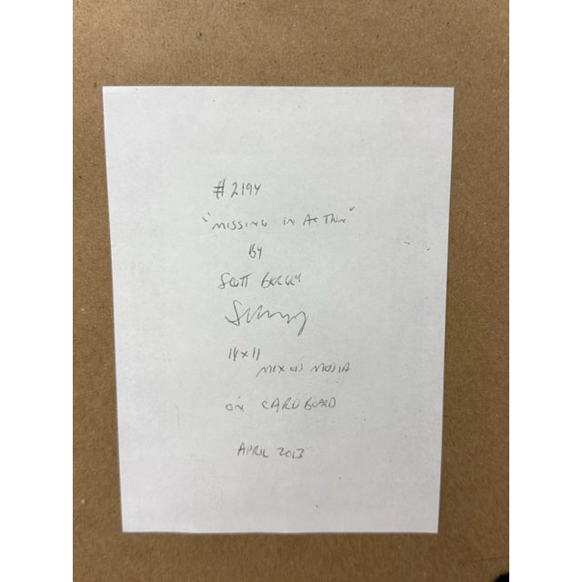 Circa 2013 Scott Bergeyart "Missing in Action" Mixed Media For Sale - Image 12 of 12