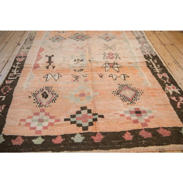 Moroccan Vintage Moroccan Carpet - 5'4" X 6'4" For Sale - Image 3 of 11