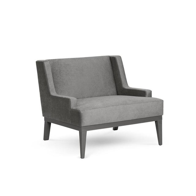 Private armchair by munna dimensions: d 90 x w 87 x h 77 cm. Sh: 42 cm. Materials: wood, foam, and upholstery. Finish:...