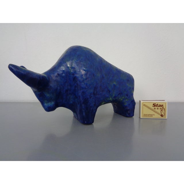 Ceramic Large Studio Ceramic Bull from Otto Keramik, 1960s For Sale - Image 7 of 18