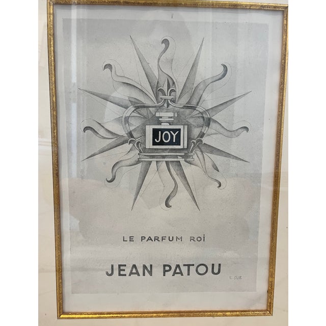 Art Deco Vintage Joy Perfume Ad From France - Framed For Sale - Image 3 of 7