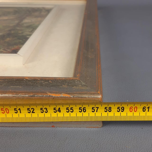 A. Capello, River Landscape Fisherman, 1990s, Oil, Framed For Sale - Image 10 of 11