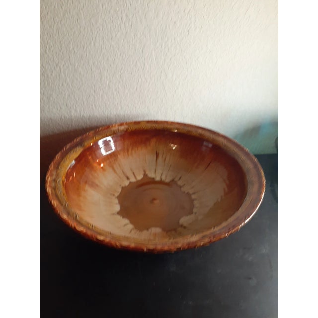 This is a GORGEOUS Signed Art Studio Dryden Pottery 12" Decorative Bowl. Procured at auction KITCHEN