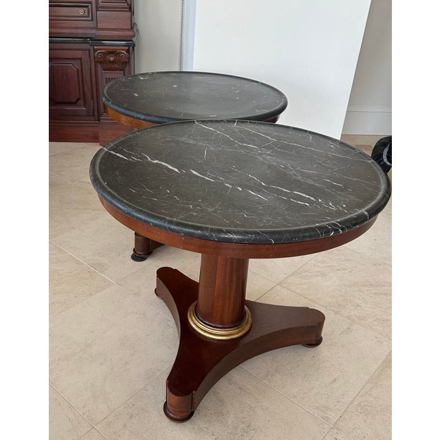 From Baker Furniture Historic Charleston Reproduction collection these tables are exquisite in their detail and have Nero...