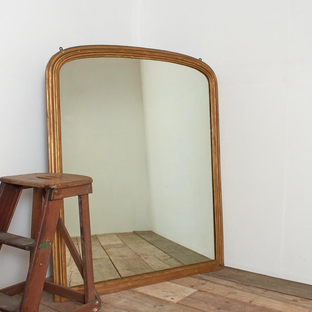Antique Victorian French Overmantle Mirror For Sale - Image 5 of 8