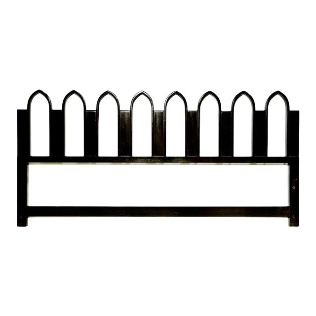Harvey Probber “Arch” King Size Walnut Headboard, 1950 For Sale
