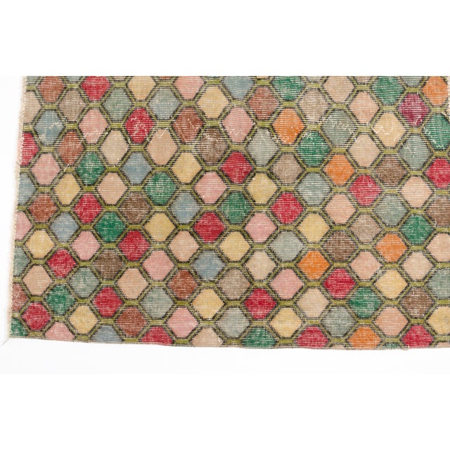 Mid 20th Century Colourful Floor Handknotted Carpet For Sale - Image 10 of 10