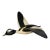 Vintage Hand Carved Wood and Canvas Duck Decoy For Sale