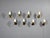 Fog & Mørup, Eight Wall Lights, Brass, Glass, Denmark, 1950s For Sale - Image 4 of 15