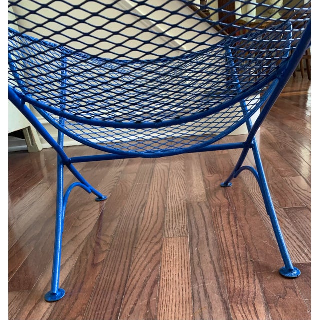 Vintage “Orange Slice” Chair Attributed to Salterini For Sale - Image 9 of 10