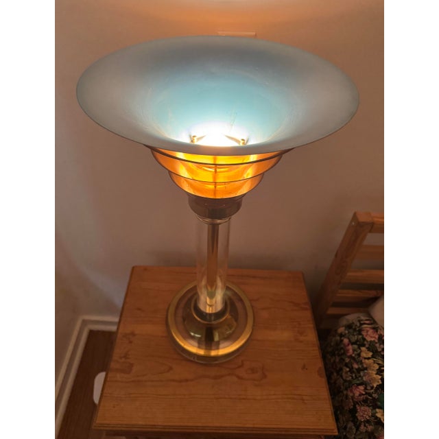 1980s 1980s Karl Springer Pair of Lamps - Bedside or Floor - Gold For Sale - Image 5 of 9