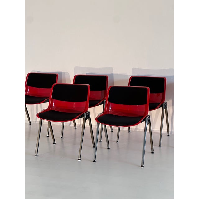 Silver Vintage Modus Chairs by Osvaldo Borsani for Tecno, 1970s, Set of 10 For Sale - Image 8 of 18
