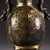 Early 21st Century Bronze Vase With Gold Inlay, Twin Dragon Head Handles & Archaic Script, Chinoiserie Tabletop Bronze Vessel For Sale - Image 5 of 10