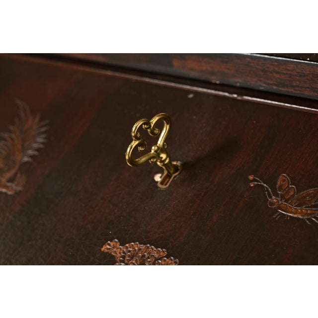 Baker Furniture McMillen Collection Venetian Chinoiserie Bureau With Secretary Desk For Sale - Image 12 of 18
