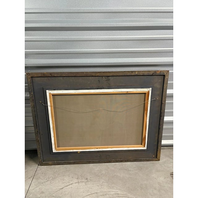 Vintage Chinese Realist Court Portrait With Carved Baroque Frame For Sale - Image 4 of 6