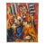 1980s Vibrant Expressionist Portrait Painting by Jody Hyun For Sale