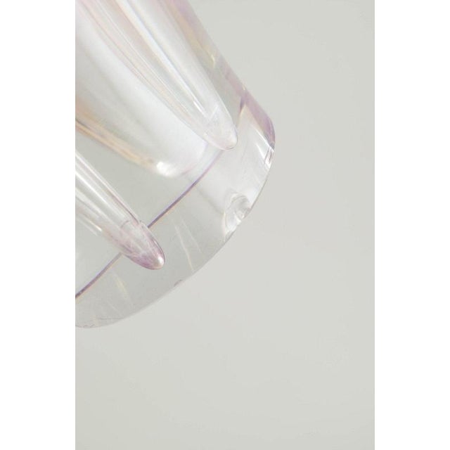 1960s Large Coquille Vase in Art Glass by Paul Kedelv for Flygfors, 1961 For Sale - Image 5 of 6