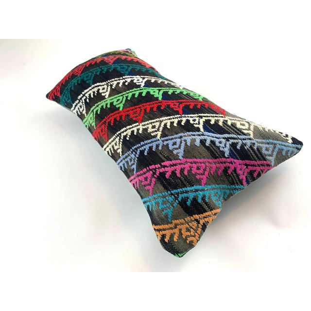 Vintage Turkish Kilim Pillow Cover For Sale - Image 9 of 11