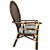 Mid 20th Century Vintage Rattan Balloon Chair With New Schumacher Cushion For Sale - Image 5 of 7