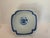 Chinoiserie Vintage Large "Blue Canton" Porcelain Deep Square Fruit / Centerpiece Bowl - 9" Portugal 1980s-1990s For Sale - Image 3 of 7