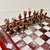 1950s Vintage Frank Lloyd Wright Arts & Crafts Boho Chic Stained Glass Chess Set - Set of 33, Atrributed For Sale - Image 17 of 18