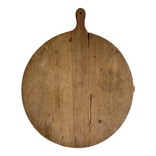 Early 1900s German Breadboard Charcuterie Cheese Board For Sale